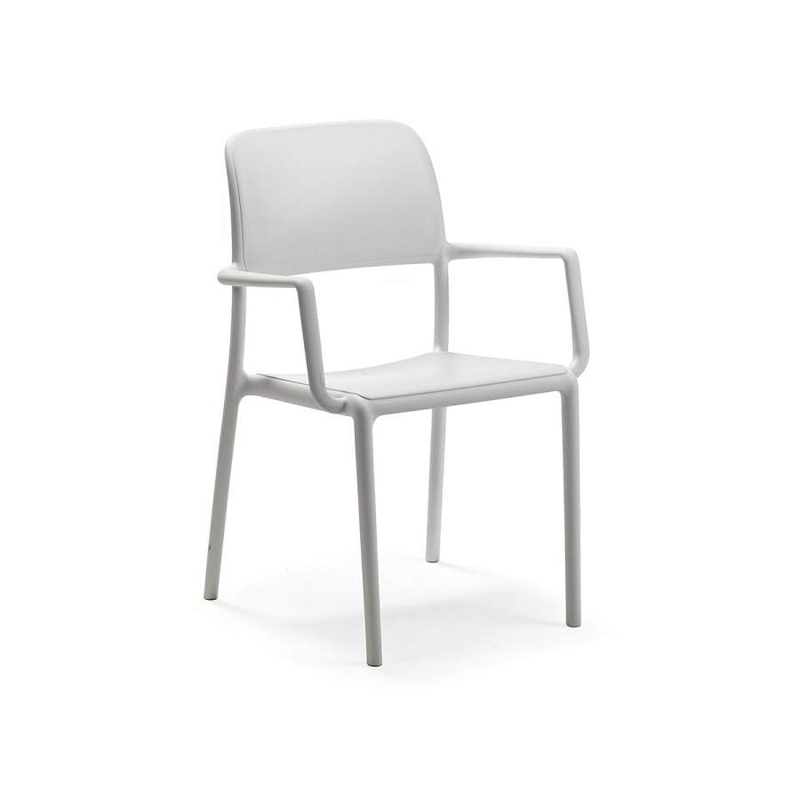 Riva 扶手餐椅（Bianco微光白）