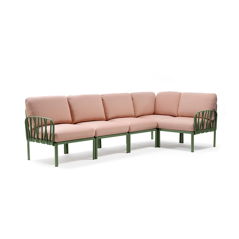 Komodo 5 組合式沙發（橄欖綠框）