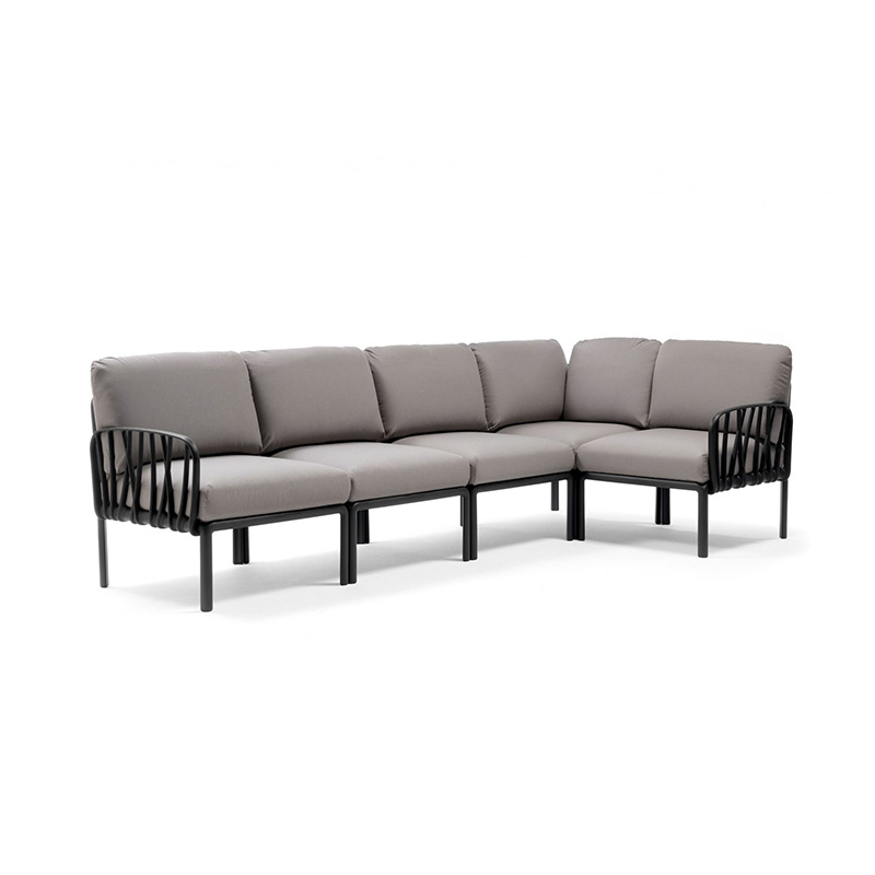 Komodo 5 組合式沙發（啞光黑框）